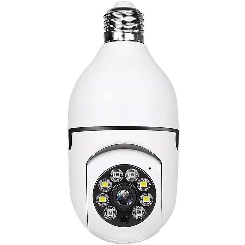 Crea - sans fil Wifi ampoule caméra caméra de sécurité 1080p Wifi Smart 360 caméra de Surveillance pour intérieur et extérieur