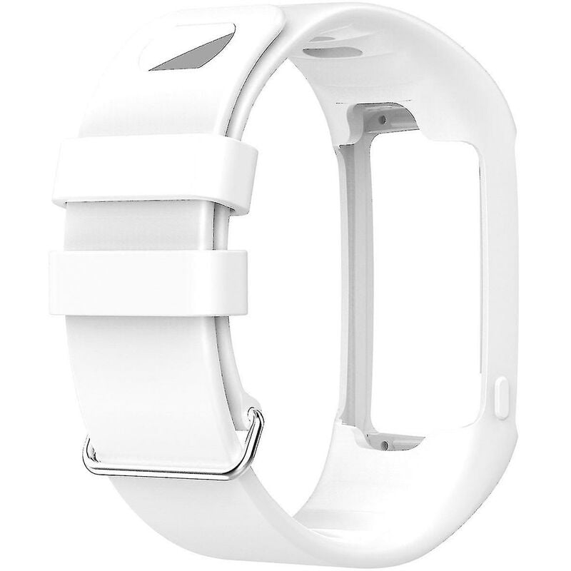 Crea - Soft Silicone Sport Strap For Polar A360 A370 Smart Watch(size:white)