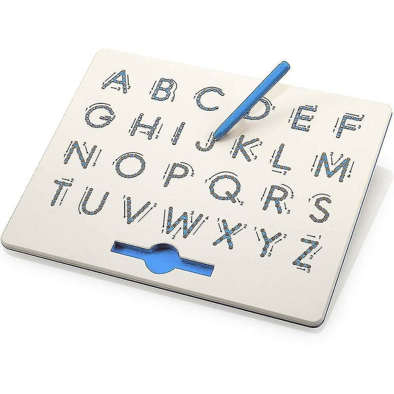 Crea - Tableau de pratique des lettres magnétiques, aimants traçant le tableau de l'alphabet abc, jouet éducatif, cadeau pour enfants d'âge