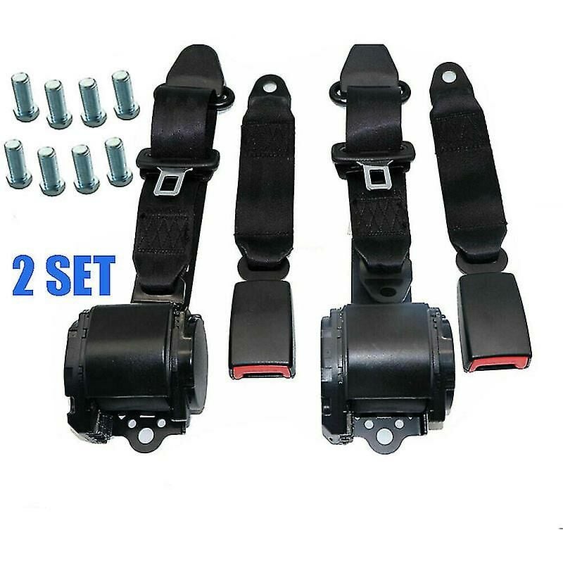 Three-point Fully Automatic Retractable Car Seat Belt Upgrade Electrophoresis Extended Passenger Car Forklift Seat Belt - Crea