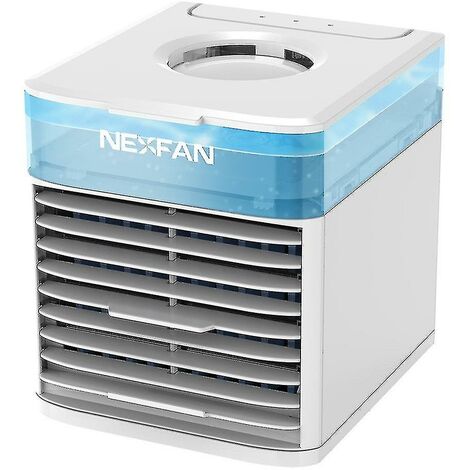 Crea – Ventilateur climatiseur portable 10W – 3 niveaux de ventilation – Capacité 500ml – Angle de balancement 90° – Lumière LED 7 couleurs