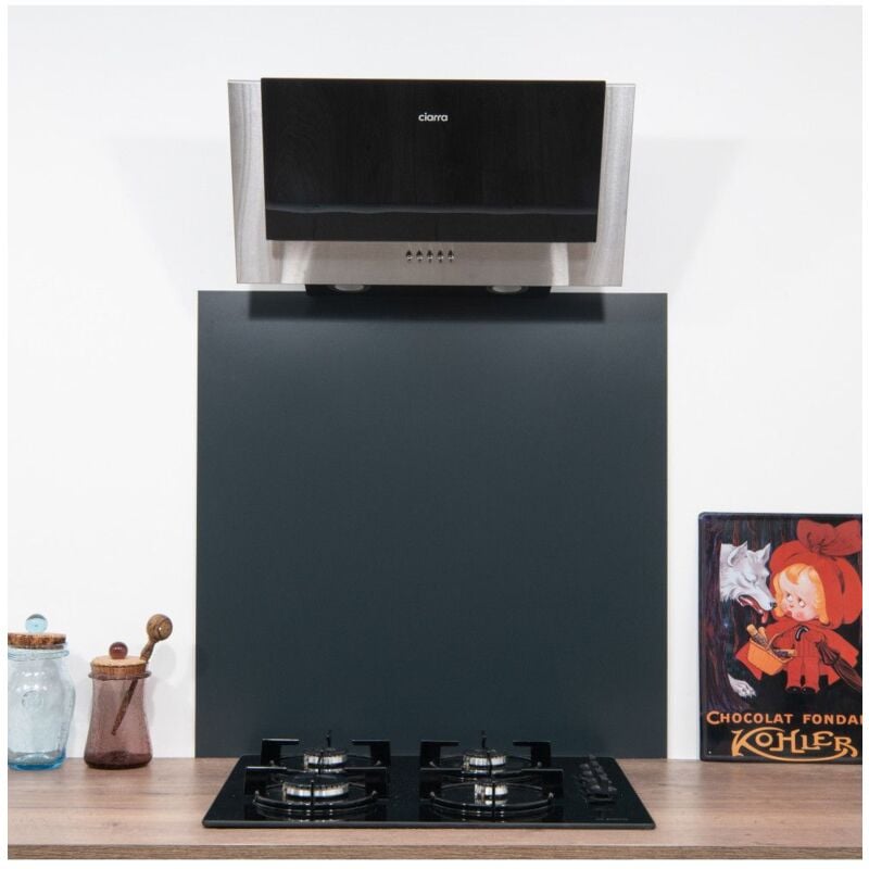 Crédence Gris Anthracite RAL 7016 H 40 cm x L 60 cm de 1,5 mm