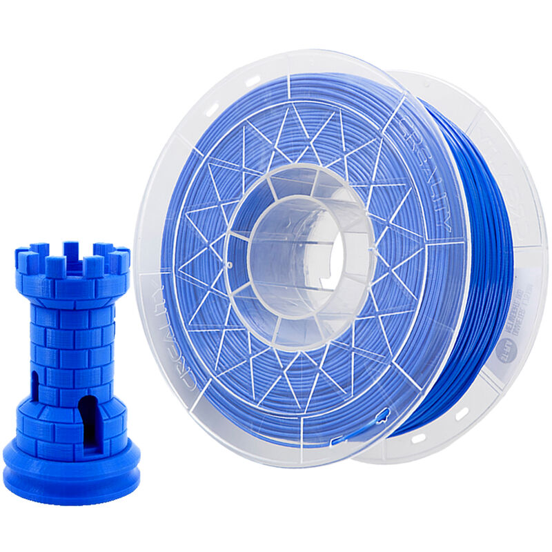 Drucker CR-PLA Filament 1,75mm 1kg/2,2lbs Filament Maßgenauigkeit +/- 0,02 mm, Blau,Blau - Blau - Creality 3d