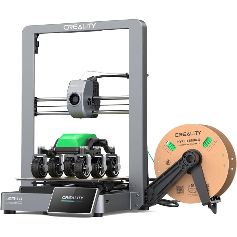 Ender-3 V3 Imprimante 3D nivellement automatique 250 mm/s Vitesse d'impression maximale 2500 mm/s² Accélération Extrudeuse directe Sprite - Creality