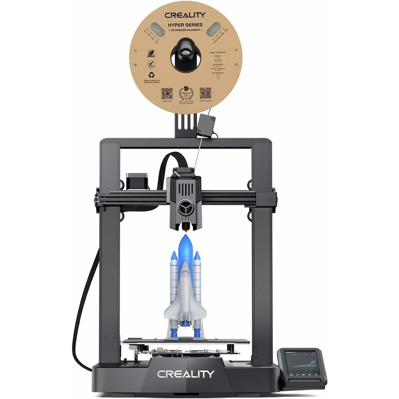Ender-3 V3 ke Imprimante 3D, 500mm/s Ultra Haute Vitesse, 300℃ Haute-Tempe Impression avec Sprite Extrudeuse Directe, Nivellement Auto, Impression