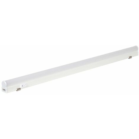 Crealys – Réglette LED 60cm 10W 4000K IP20 – Interconnectable pour installation rapide – 1000 lumens – Éclairage efficace pour garage et cave