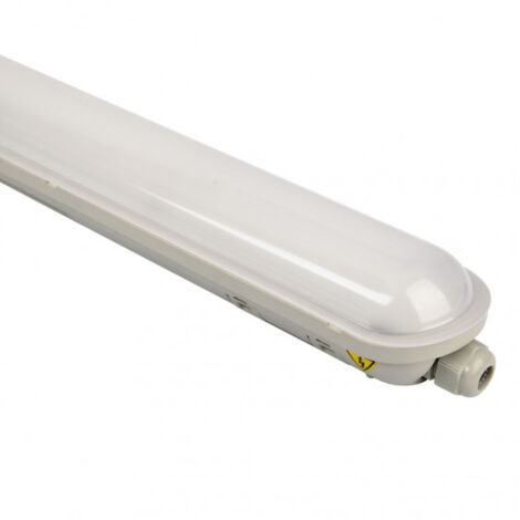 Crealys – Réglette LED étanche 150 cm 55W 4000K IP65 – Résistante aux chocs IK08 – Connecteur rapide sans outil – Pour garages et ateliers