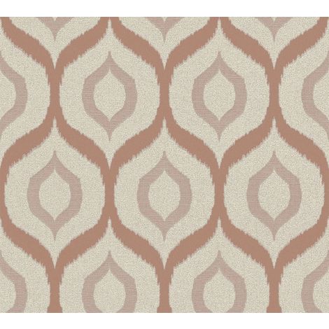 Fine Decor Quartz Metallic Rose Gold Cream Glitter Textured Vinyl