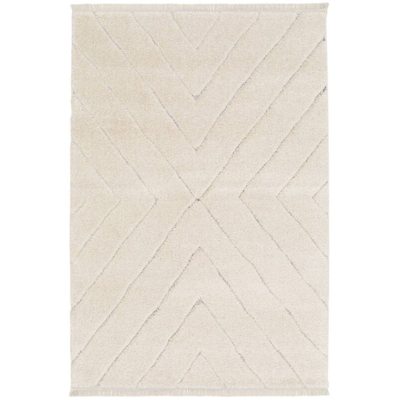 Sweeek Cream Tufted Interior Rug, Meryl, 170x120x2.2 Cm
