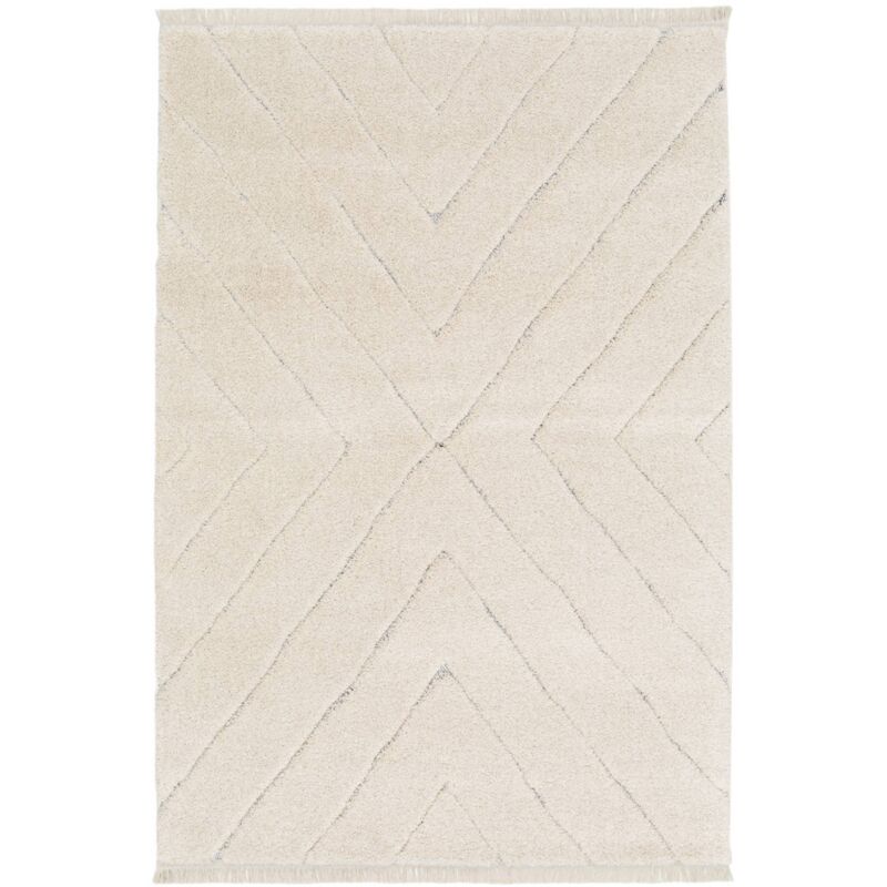 Sweeek Interior Tufted Carpet With Light Cream Relief, 200 X 290cm