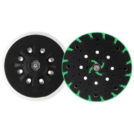 Create idea Patin de Ponçage 150mm pour Ponçage Sans Poussière M8 Filetage de Connexion Crochet Boucle Patin de Support Compatible avec Bosch Ponceuse Orbitale Compatible avec Festool ETS 150