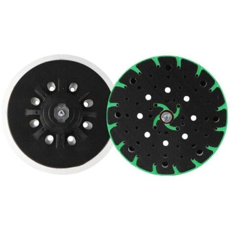 Create idea Patin de Ponçage 150mm pour Ponçage Sans Poussière M8 Filetage de Connexion Crochet Boucle Patin de Support Compatible avec Bosch Ponceuse Orbitale Compatible avec Festool ETS 150