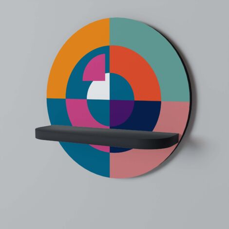 CREATING TOGETHER Rundes Regal Schwarz