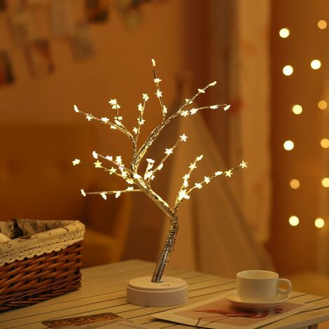 Creative arbre lampe perle arbre lampe écran tactile lampe chambre lampe cadeau stand lampe décoration lampe lampe de table 3