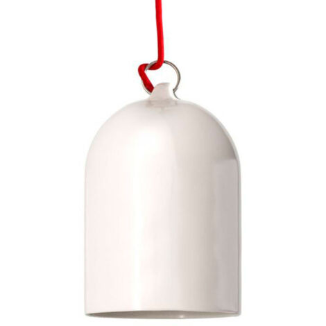 creative cables - Campana Mini, paralume XS in ceramica per sospensione - Made in Italy