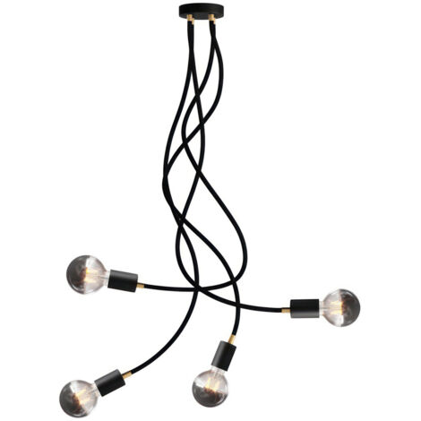 creative cables - Flex 90 lampada da soffitto snodabile a luce diffusa con lampadina LED G95