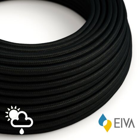 Creative-cables italia 2x1 cable de tela negro ip65 xz2sm04