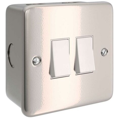 CREATIVE CABLES Creative-cables italia caja de pared con 2 interruptores - metal ctbox-2sw