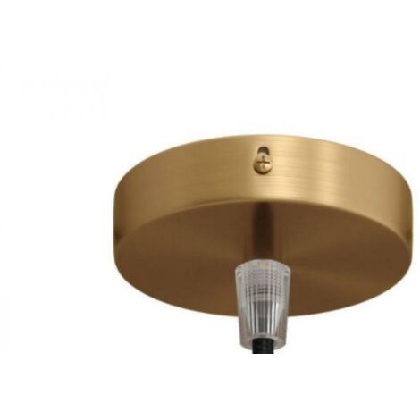 Creative-cables italia kit mini rosone 1 foro centrale diametro 8,3 cm bronzo krm83fcots