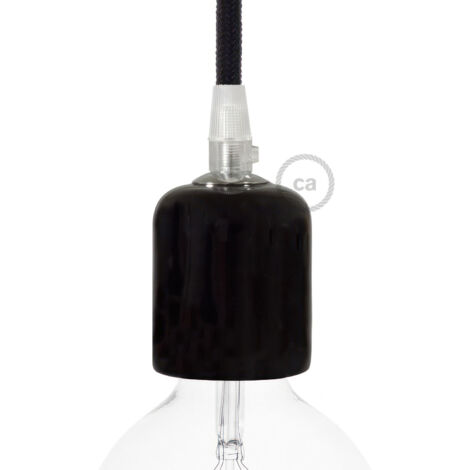 creative cables - Kit de douilles céramiques E27 - Noir