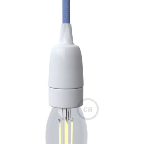 creative cables Kit de douilles E14 en porcelaine - Blanc