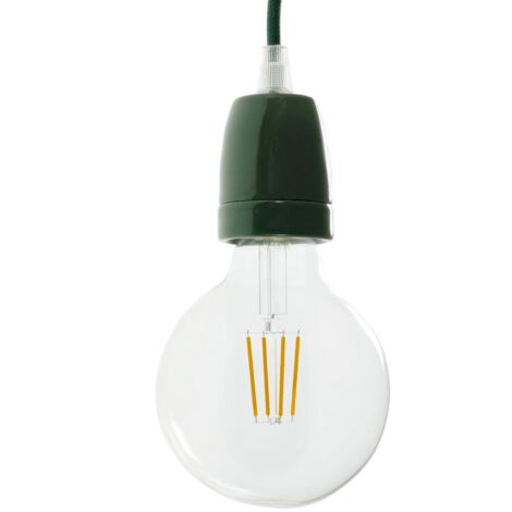 creative cables - Kit de douilles E27 en porcelaine - Vert