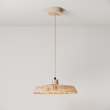 creative cables - Lampe suspendue avec abat-jour en raphia Moorea