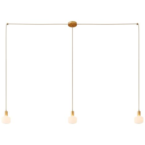 creative cables - Spider - Lampe suspendue multiple avec 3 gouttes Fabriquée en Italie avec câble textile et garniture métallique