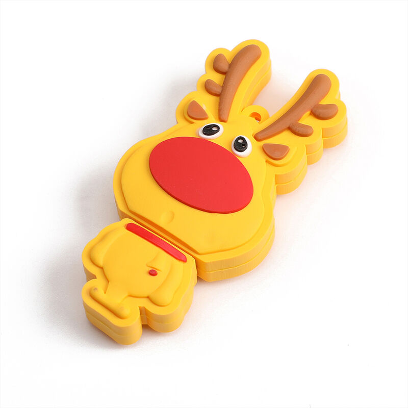 

Creative Christmas Series U Disk Portable USB 2.0 Transmision de alta velocidad U Disk Christmas Deer 128GB, Amarillo, 128 GB