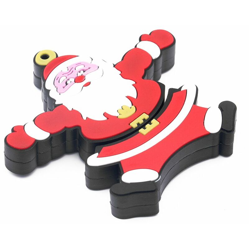 

Happyshopping - Creative Christmas Series U Disk Portable USB 2.0 Transmision de alta velocidad U Disk Santa Claus U Disk 64GB