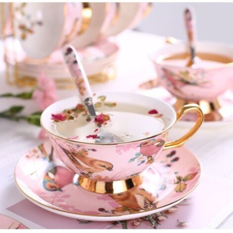 Creative coffee cup ceramic cups and saucers small fresh candy-colored pastoral style ceramic Phnom Penh afternoon tea set-the best gift