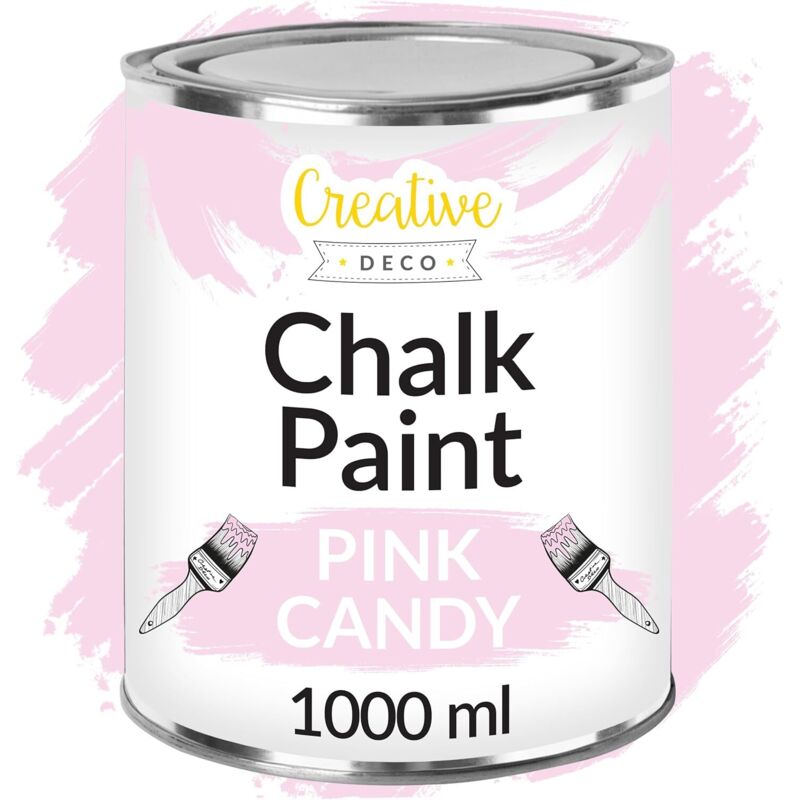 Creative Deco Pink Chalk Paint 1l – Matt And Washable