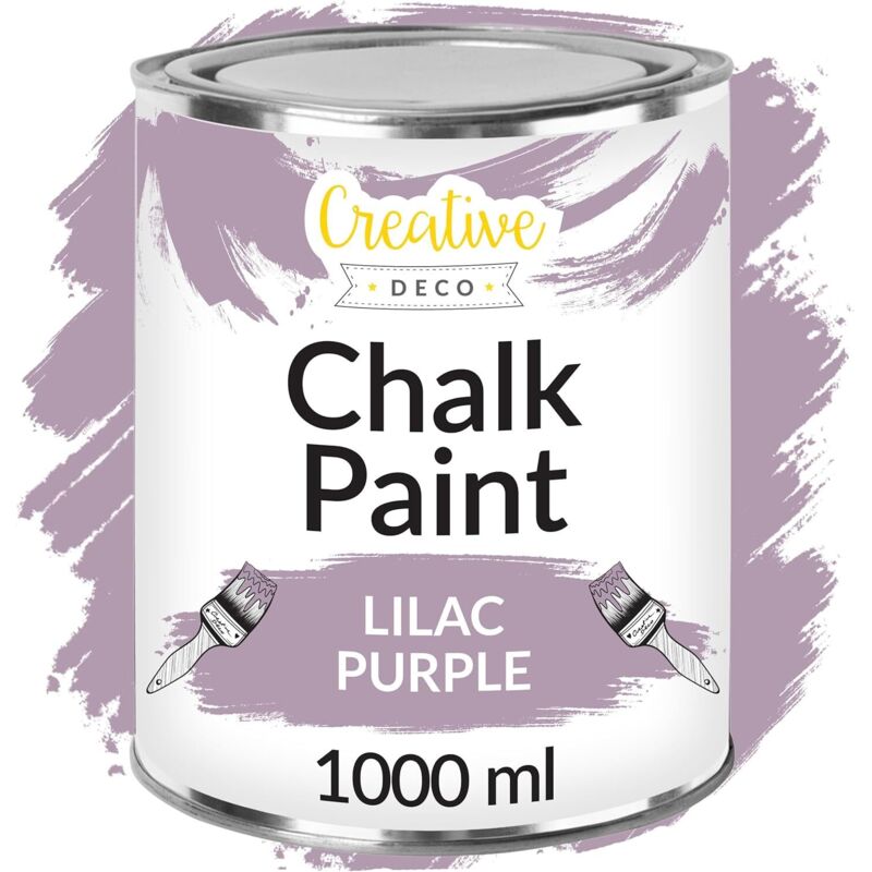 Creative Deco Lilac Purple Chalk Paint 1l – Matt And Washable
