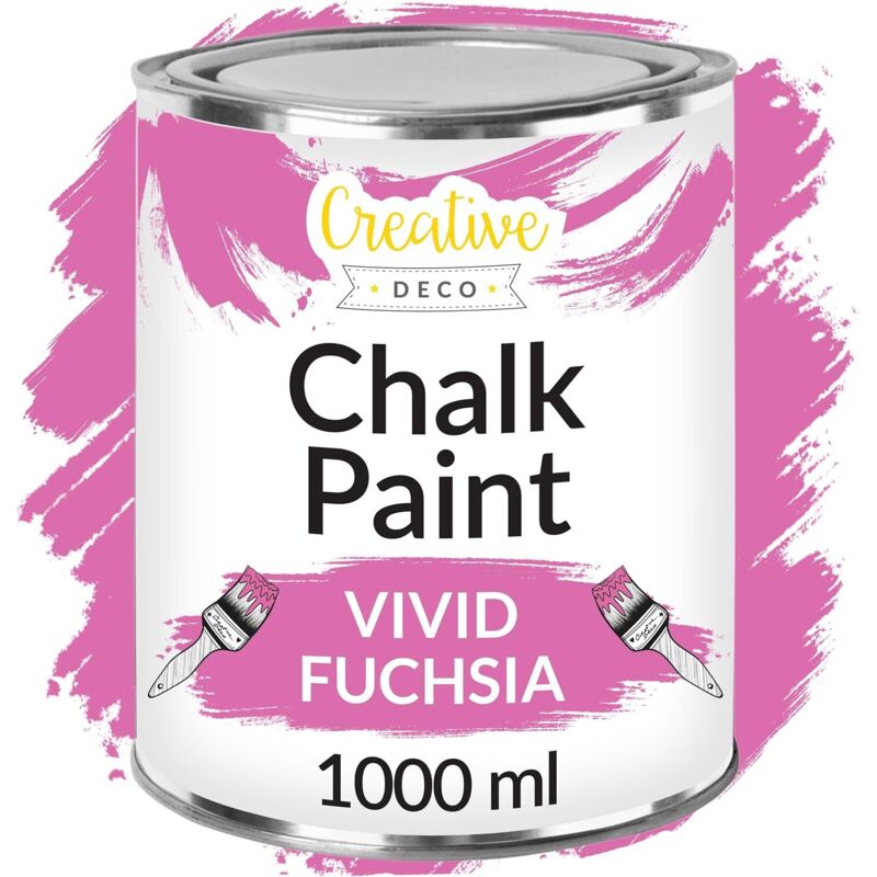 Creative Deco Fuchsia Chalk Paint 1l – Matt And Washable