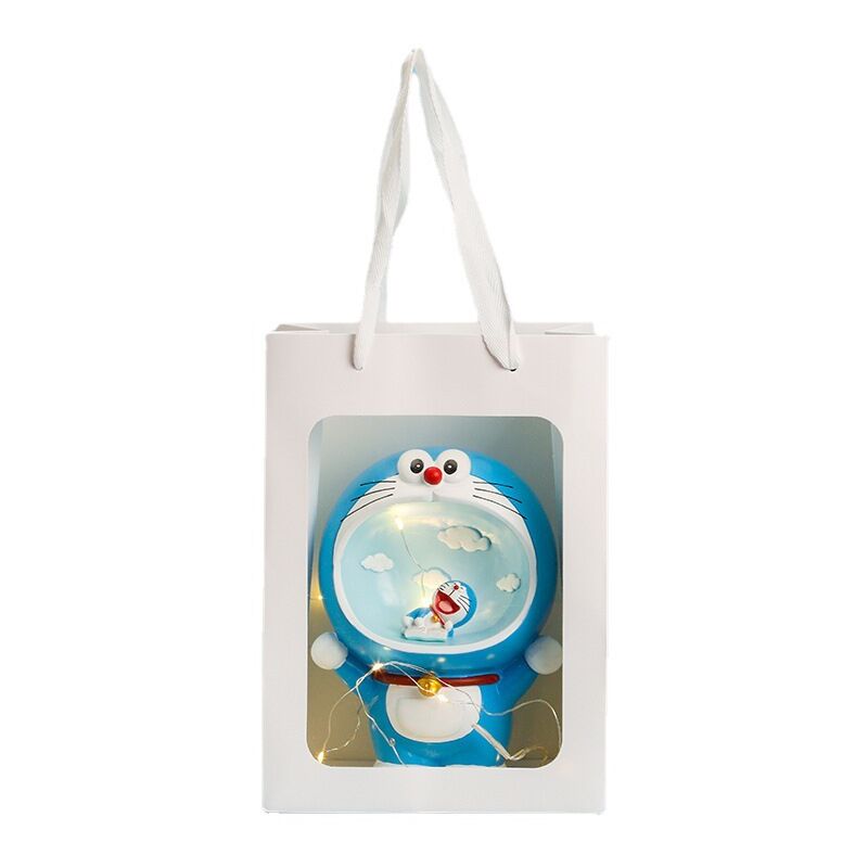 Creative Doraemon veilleuse Jingle chat led veilleuse chambre lit tête lumière bureau décoration main bureau garçon avec 1 sac d'emballage peut être