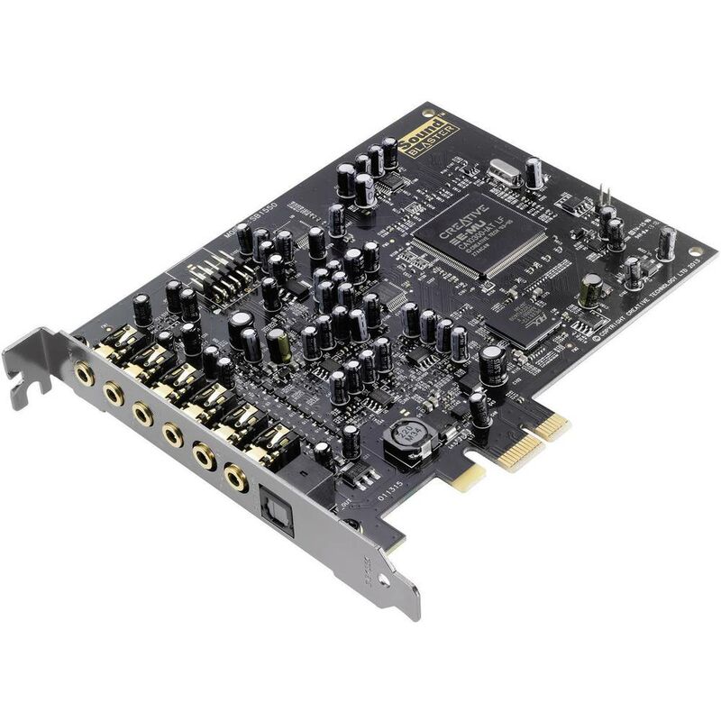 Carte son interne 7.1 Sound Blaster SoundBlaster Audigy rx PCIe x1 avec sortie numérique, avec port casque extérieur