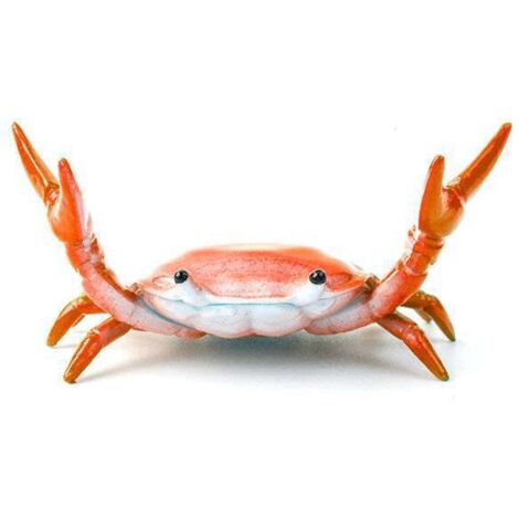 Creative mignon crabe porte-stylo haltérophilie crabe porte-stylo support support de rangement cadeau papeterie(rouge)