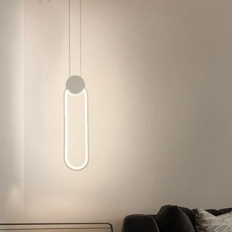 Creative Nordic Pendant Lights Stylish Modern Pendant Light Led Minimalist (White) Pendant Lights Indoor Warm White For Bedroom Cafe Office