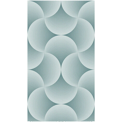 Creative, rideau imprimé motifs bleu ciel 140x245 cm, 1 pièce