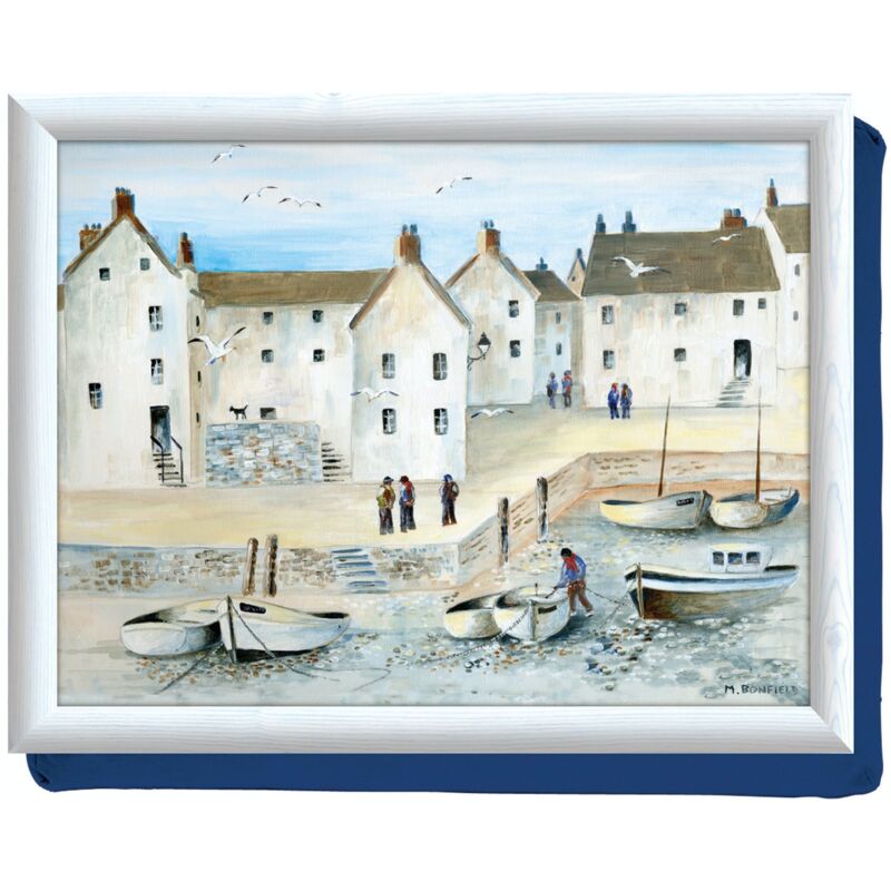 Creative Tops Premium-kissen-tablett De Geschenk, Design Cornish Harbour