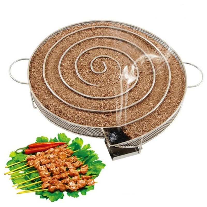 

Creativo Generador de Humo Frío para Parrilla de Barbacoa o Ahumador, Ahumado en Frío y Caliente, Herramientas de Barbacoa de Acero Inoxidable 225 g