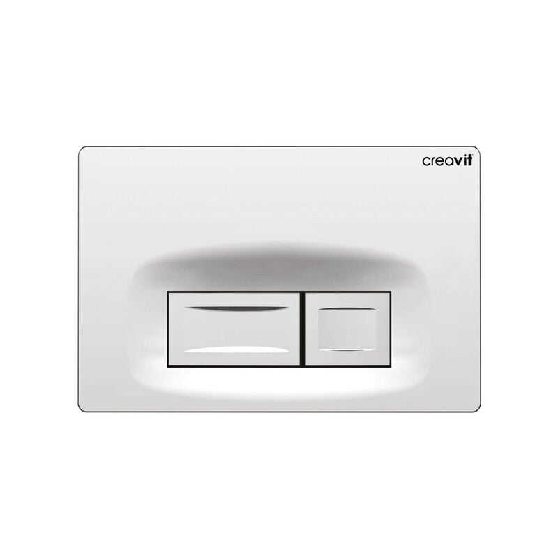Creavit - Panneau de commande - boutons rectangulaires - chrome