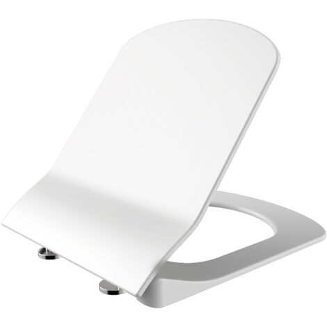 Creavit Duroplast WC Sitz Toilettensitz Edelstahl Scharniere Absenkautomatik weiß