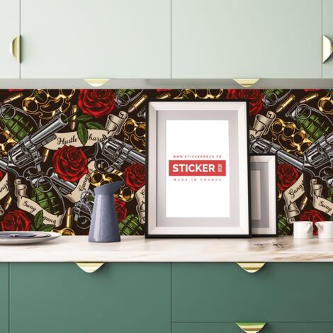 Crédence à coller Guns N Roses 100 x 40 cm