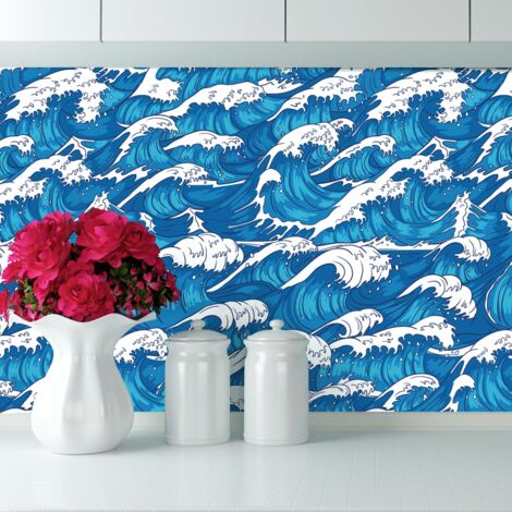 Crédence à coller Vague 100 x 40 cm