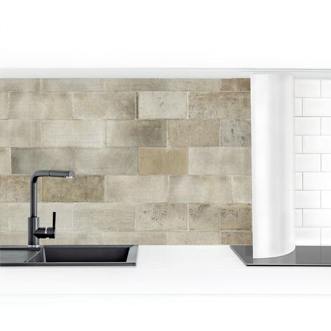 Crédence adhésive - Brick Concrete Wall Dimension HxL: 100cm x 350cm Matériel: Smart