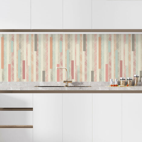 Crédence adhésive cuisine - Design - 50x50 cm - Adhésif MAT