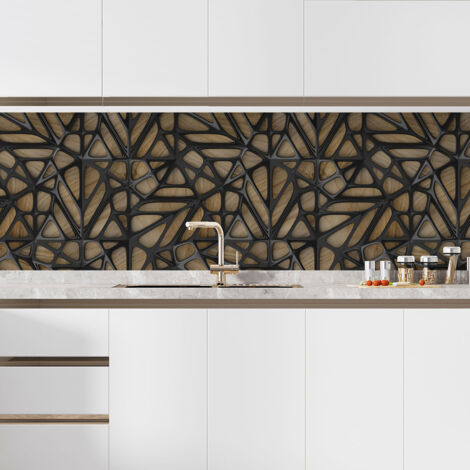 Crédence adhésive cuisine - Design - 60x140 cm - Adhésif BRILLANT