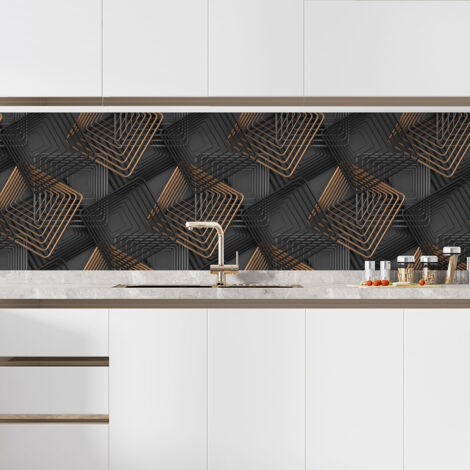 Crédence adhésive cuisine - Design - 80x160 cm - Adhésif BRILLANT