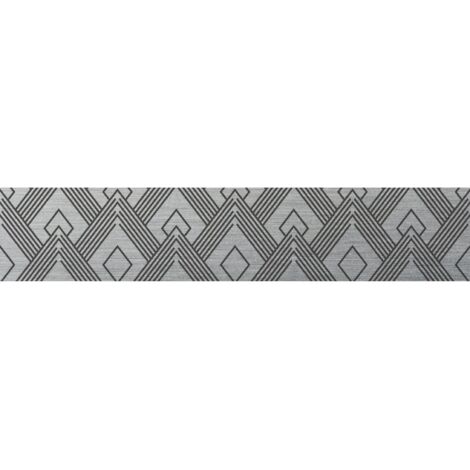 Crédence adhésive horizontale art déco en aluminium
